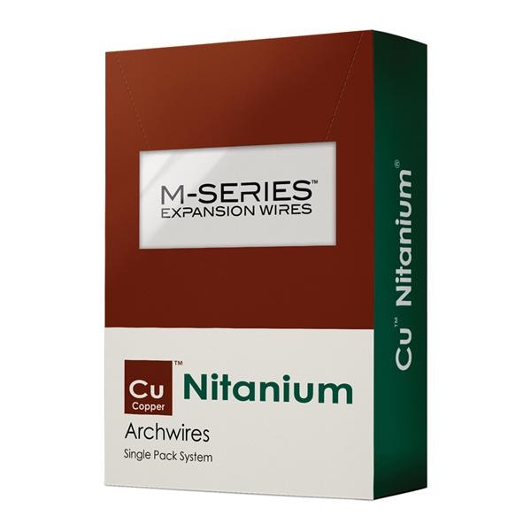 Carriere M-Series Archwire Expansion 35° w/ stops Cppr Nitanium .020 x .020 5/Pk