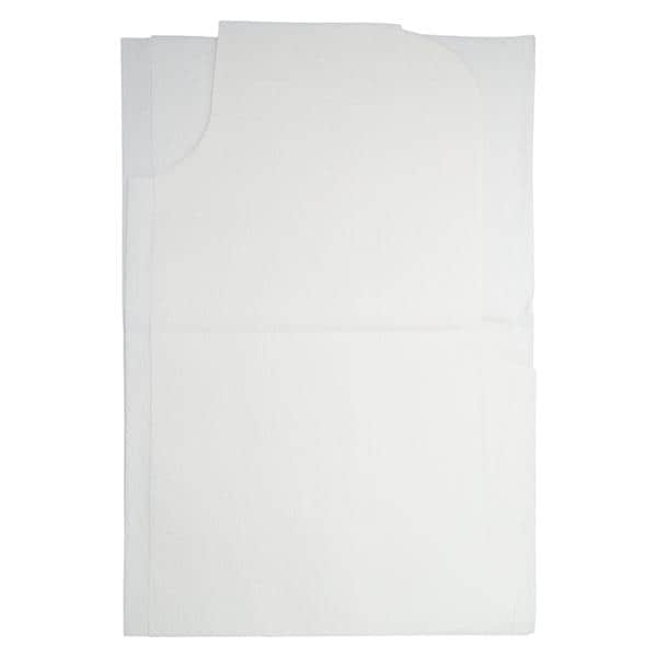 Exam Gown 30 in x 42 in White Standard Disposable 50/Ca