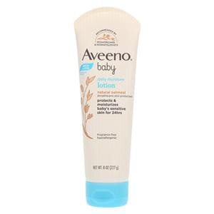 Aveeno Baby Daily Moisturizing Lotion Dmthcn Fragrance Free PrbnFr 8oz 8oz/Tb, 12 TB/CA