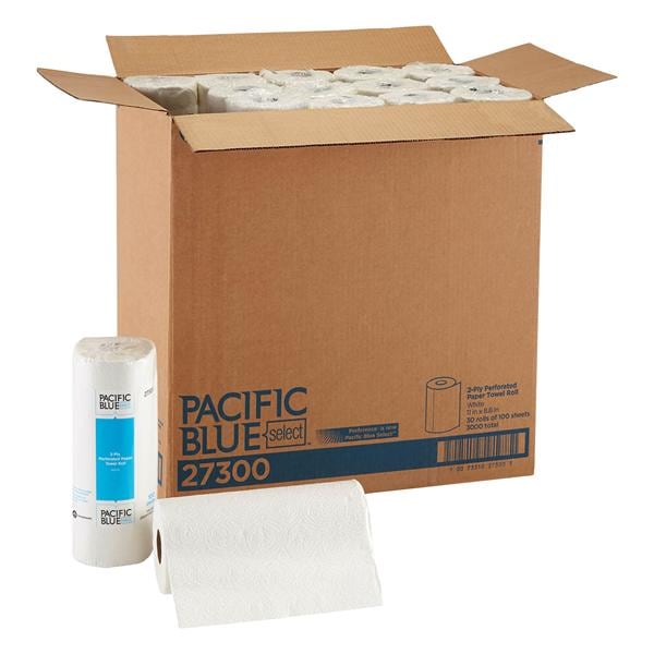 Pacific Blue Select Perforated Towel Roll Disp Ppr 2 Ply 11x8.8 Wht 30/Ca