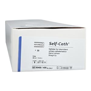 Self-Cath Self-Cath Intermittent Catheter Long Straight Tip Uncoated/PVC 8Fr