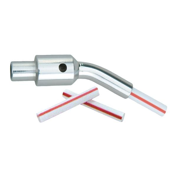High Volume Straw Aspirator Vented White/Silver Stainless Steel Ea