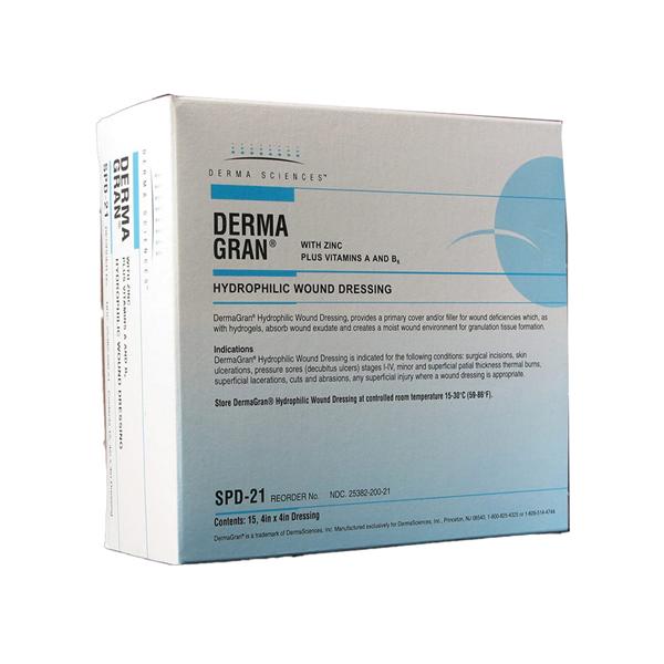 Dermagran Hydrocolloid Hydrophilic Dressing 4x4" Sterile