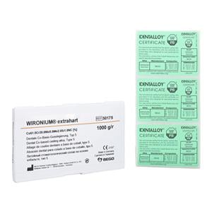 Wironium Extrahart Denture Alloy Ea