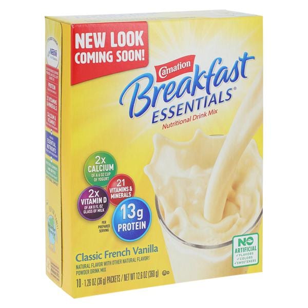 Carnation Instant Breakfast Ntrtn Beverage Hvit/Min FV 12.6oz Packet 10X6/Ca