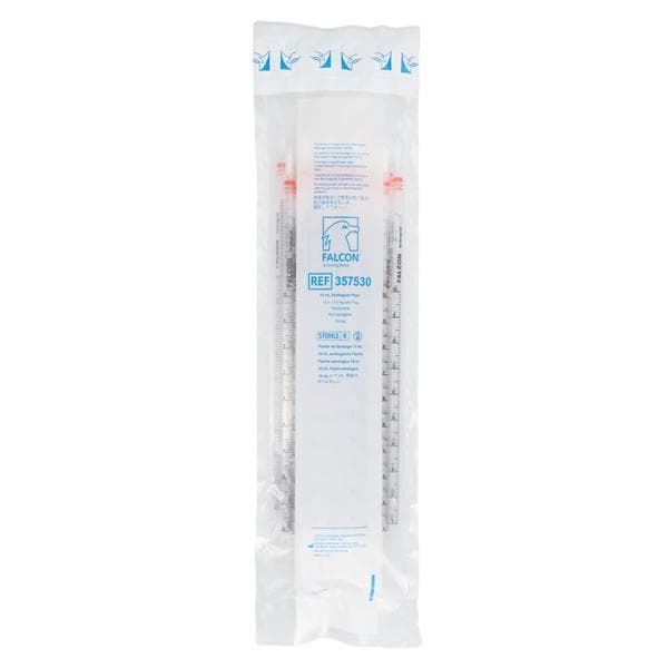 Falcon Serological Pipette Polystyrene 10 mL Red Sterile 25/Pk