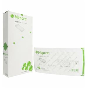 Mepore Viscose/Polymer Blend Island Dressing 3-3/5x8" Sterile Square SlfAdhs LF