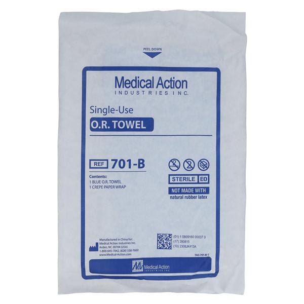Towel O.R. Blue Sterile
