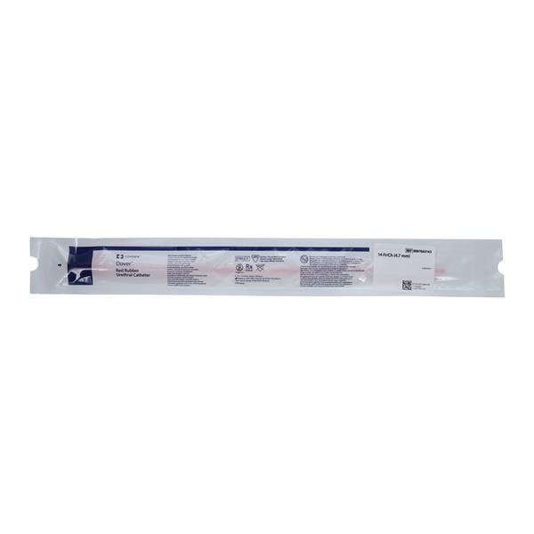 Dover Robinson Intermittent Catheter Rounded Tip Rubber 14Fr, 100 EA/CA
