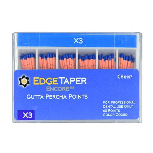 EdgeEndo Gutta Percha Points X3 Assorted 60/Pkg