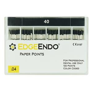 EdgeEndo Paper Points Size #40 Size #40 .04 Black Cone 100/Pk