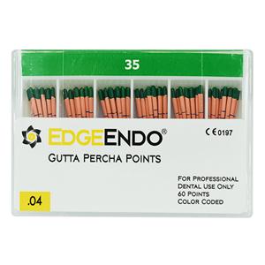 EdgeEndo Gutta Percha Points Size #35 Size #35 Green 60/Pk