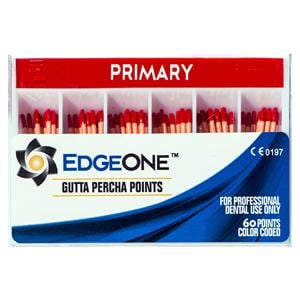 EdgeEndo Gutta Percha Points Primary Size #25 Red 60/Pk