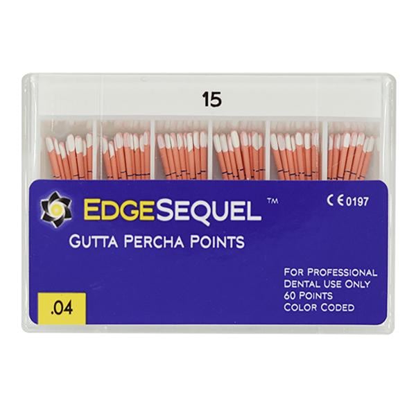 EdgeEndo Gutta Percha Points Size #15 Size #15 White 60/Pk