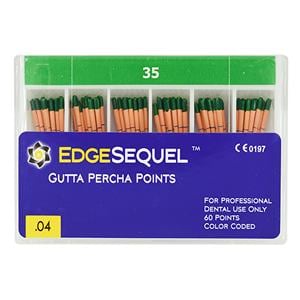 EdgeEndo Gutta Percha Points Size #35 Size #35 Green 60/Pk