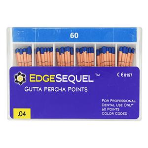 EdgeEndo Gutta Percha Points Size #60 Size #60 Blue 60/Pk