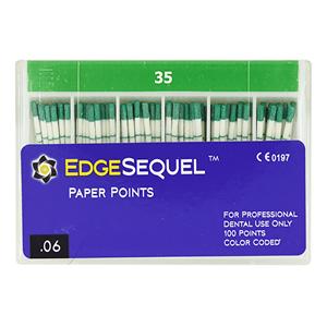 EdgeSequel Sapphire Paper Points Size #35 Size #35 .06 Green Cone 60/Pk