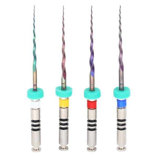 EdgeSequel Sapphire Endo File 21 mm Size #15 -30 NiTi Assorted Astd .06 4/Pk