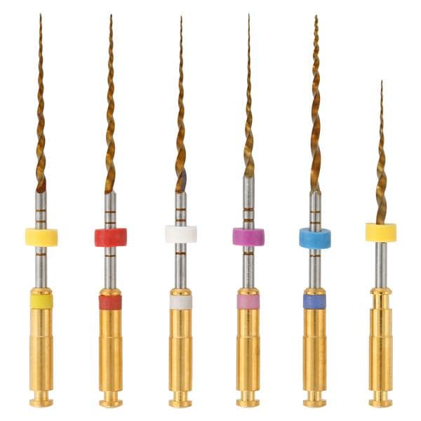 EdgeTaper Blaze Utopia Rotary Endo File 25 mm NiTi Assorted Astd Assorted 6/Pk