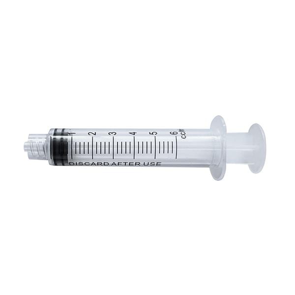 Edge Luer Lock Style Irrigating Syringe 6 cc Clear
