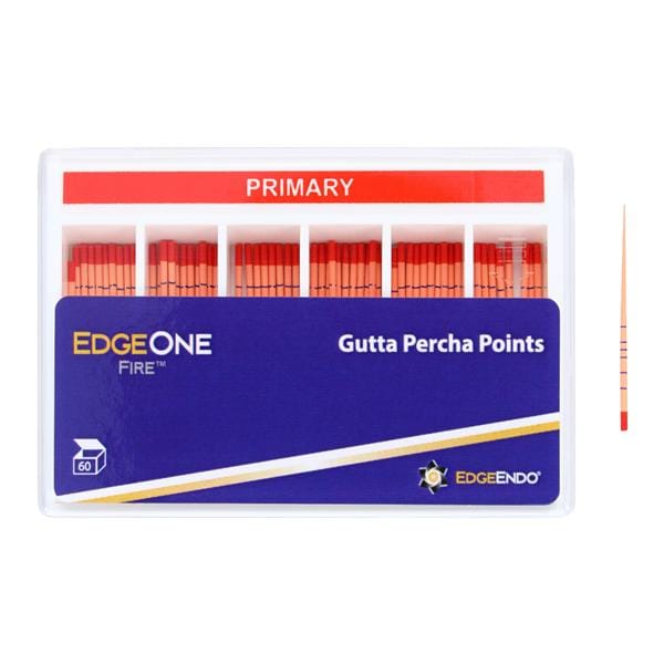 EdgeEndo Gutta Percha Points Primary Size #25 Red 60/Pk