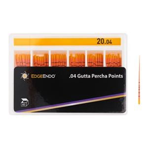 EdgeEndo Gutta Percha Points Size #20 Size #20 Yellow 60/Pk