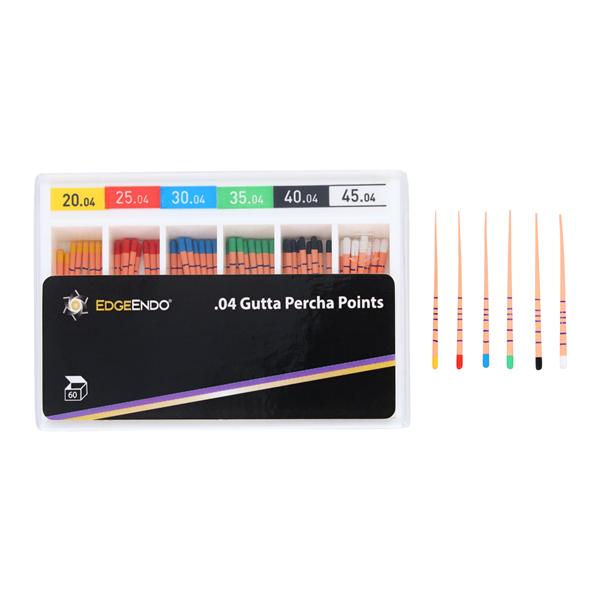 EdgeEndo Gutta Percha Points Assorted Size Assorted Assorted 60/Pk