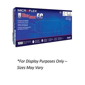 MICROFLEX UltraSense EC Nitrile Exam Gloves Small Blue Non-Sterile 100/Bx