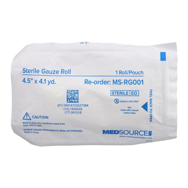 Gauze Bandage Cotton 4.5"x4.1yd 6 Ply Sterile Ea, 100 EA/CA