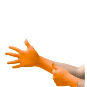 MICROFLEX Blaze Nitrile Exam Gloves Small Orange Non-Sterile 100/Bx, 10 BX/CA