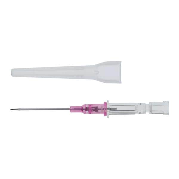 Introcan Safety IV Catheter Safety 20 Gauge 1-1/4" Pink Straight Ea