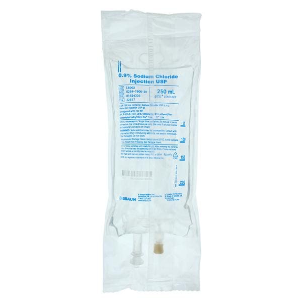 IV Injection Solution Sodium Chloride 0.9% 250mL Plastic Injectio...