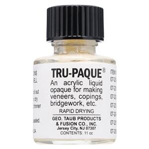Tru-Paque Denture Resin Acrylic Opaquer Heat Cure Light Yellow 1/2oz/Bt
