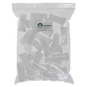 Healing Ointment Container Plastic 0.5oz White Reusable 24/Pk