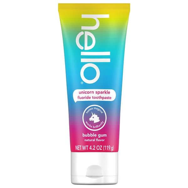 Hello Unicorn Sparkle Toothpaste 2+ Years 4.2 oz Bubblegum 12/Ca