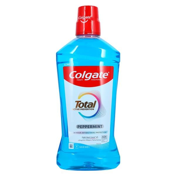 Colgate Total Mouthwash Peppermint Bundle 1 Liter 6/Bx