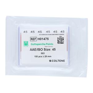 Hygenic Machine Rolled Gutta Percha Points Size 45 Pink 5Vls/Bx