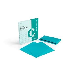 HySolate LF Rubber Dam 6 in x 6 in Md Gg Grn 15/Bx