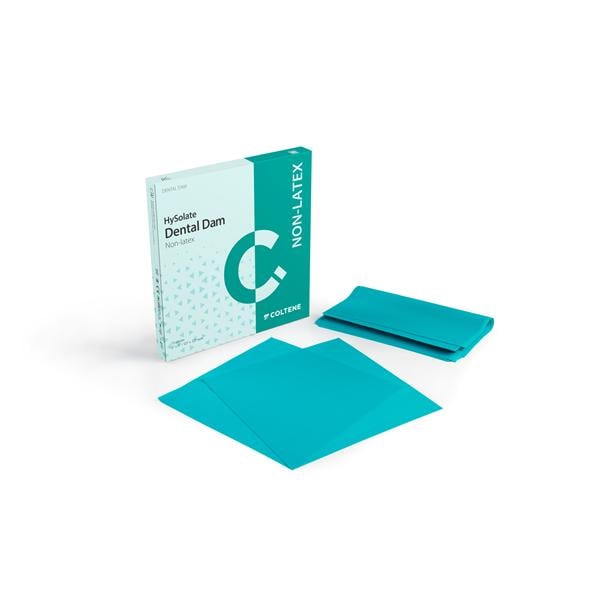 HySolate LF Rubber Dam 6 in x 6 in Md Gg Grn 15/Bx