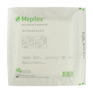 Mepilex Foam Dressing 6x6" Sterile Non-Adherent Self-Adhesive Absorbent LF