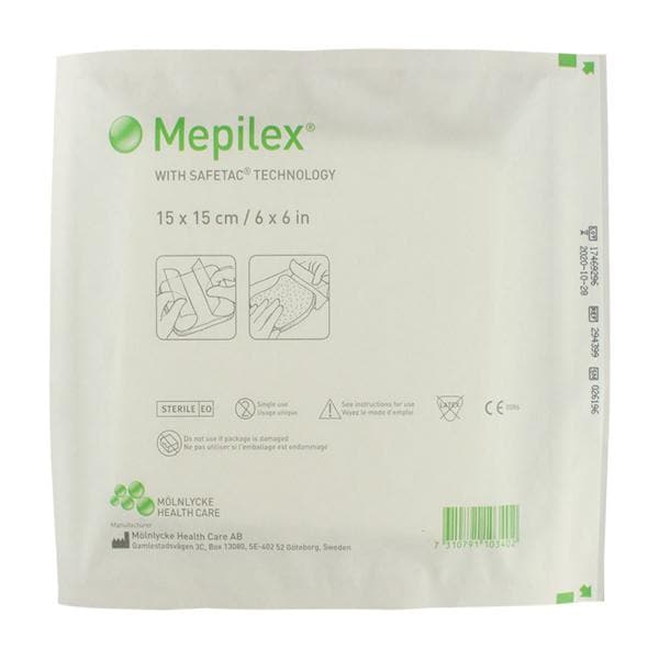 Mepilex Foam Dressing 6x6" Sterile Non-Adherent Self-Adhesive Absorbent LF
