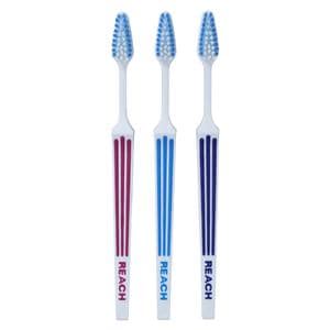REACH Advanced Design Manual Toothbrush Adult Compact Soft #7219 6/Bx, 12 BX/CA