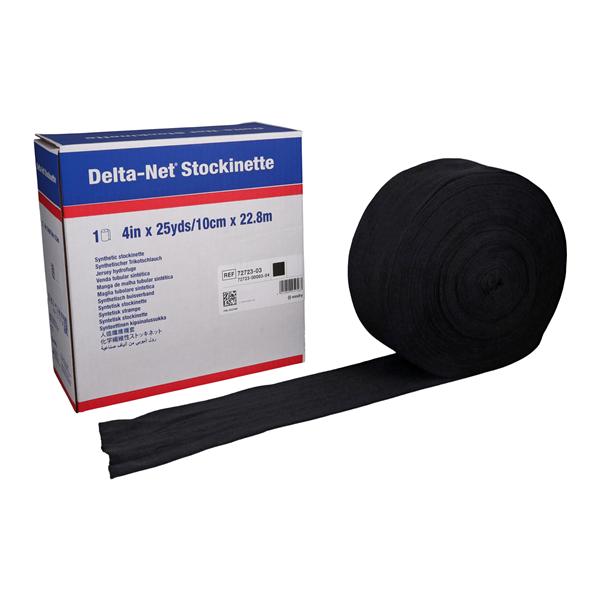 Delta-Net Orthopedic Stockinette Black 4"x25yd