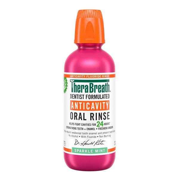 TheraBreath Sparkle Mint Mouth Rinse 16 oz 3/Pk
