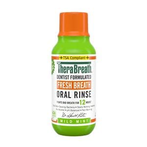 TheraBreath Fresh Breath Mild Mint Mouth Rinse 3 oz 72/Ca