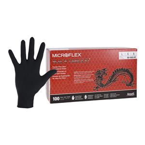 MICROFLEX Black Dragon Latex Exam Gloves Large Black Non-Sterile 100/Bx, 20 BX/CA
