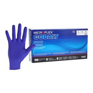 MICROFLEX Cobalt Nitrile Exam Gloves X-Large Blue Non-Sterile 100/Bx