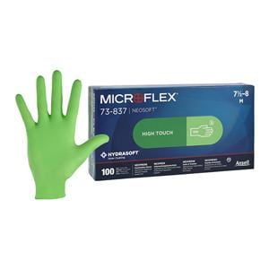 MICROFLEX Neosoft Neoprene Exam Gloves Medium Green Non-Sterile 100/Bx