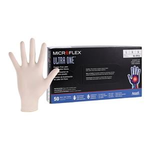 MICROFLEX Ultra One Latex Exam Gloves Large Natural Non-Sterile 50/Bx, 10 BX/CA