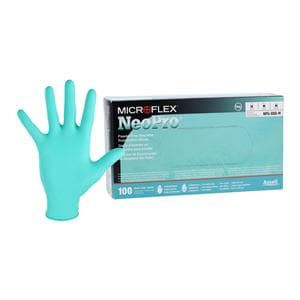 MICROFLEX NeoPro Neoprene Exam Gloves Medium Green Non-Sterile 100/Bx